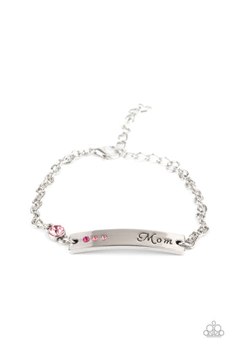Mom Always Knows - Pink-Jewelry-Just Because Jewels, Paparazzi Accessories-Just Because Jewels