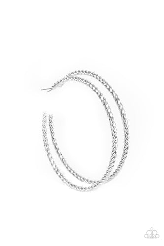 Resist The Twist - Silver-Jewelry-Paparazzi Accessories-Just Because Jewels