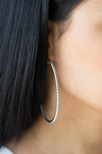 Resist The Twist - Silver-Jewelry-Paparazzi Accessories-Just Because Jewels