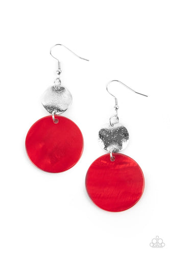 Opulently Oasis - Red-Jewelry-Just Because Jewels, Paparazzi Accessories-Just Because Jewels