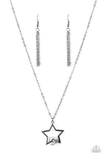 Starry Fireworks - Black-Jewelry-Paparazzi Accessories, Just Because Jewels-Just Because Jewels
