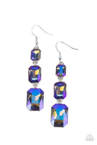 Cosmic Red Carpet - Blue-Jewelry-Just Because Jewels, Paparazzi Accessories-Just Because Jewels