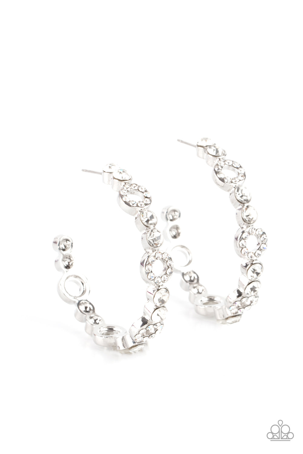 Swoon-Worthy Sparkle - White-Jewelry-Paparazzi Accessories, Just Because Jewels-Just Because Jewels