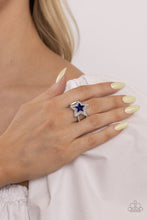Load image into Gallery viewer, One Nation Under Sparkle - Blue-Jewelry-Paparazzi Accessories, Just Because Jewels-Just Because Jewels