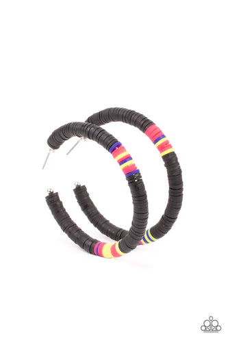 Colorfully Contagious - Black-Jewelry-Just Because Jewels, Paparazzi Accessories-Just Because Jewels