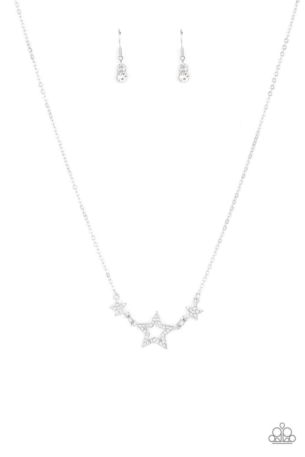 United We Sparkle - White-Jewelry-Paparazzi Accessories, Just Because Jewels-Just Because Jewels