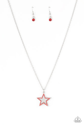 American Anthem - Red-Jewelry-Paparazzi Accessories, Just Because Jewels-Just Because Jewels