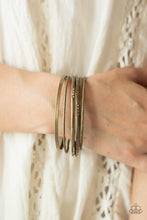 Load image into Gallery viewer, Lock, STACK, and Barrel - Brass-Jewelry-Paparazzi Accessories-Just Because Jewels