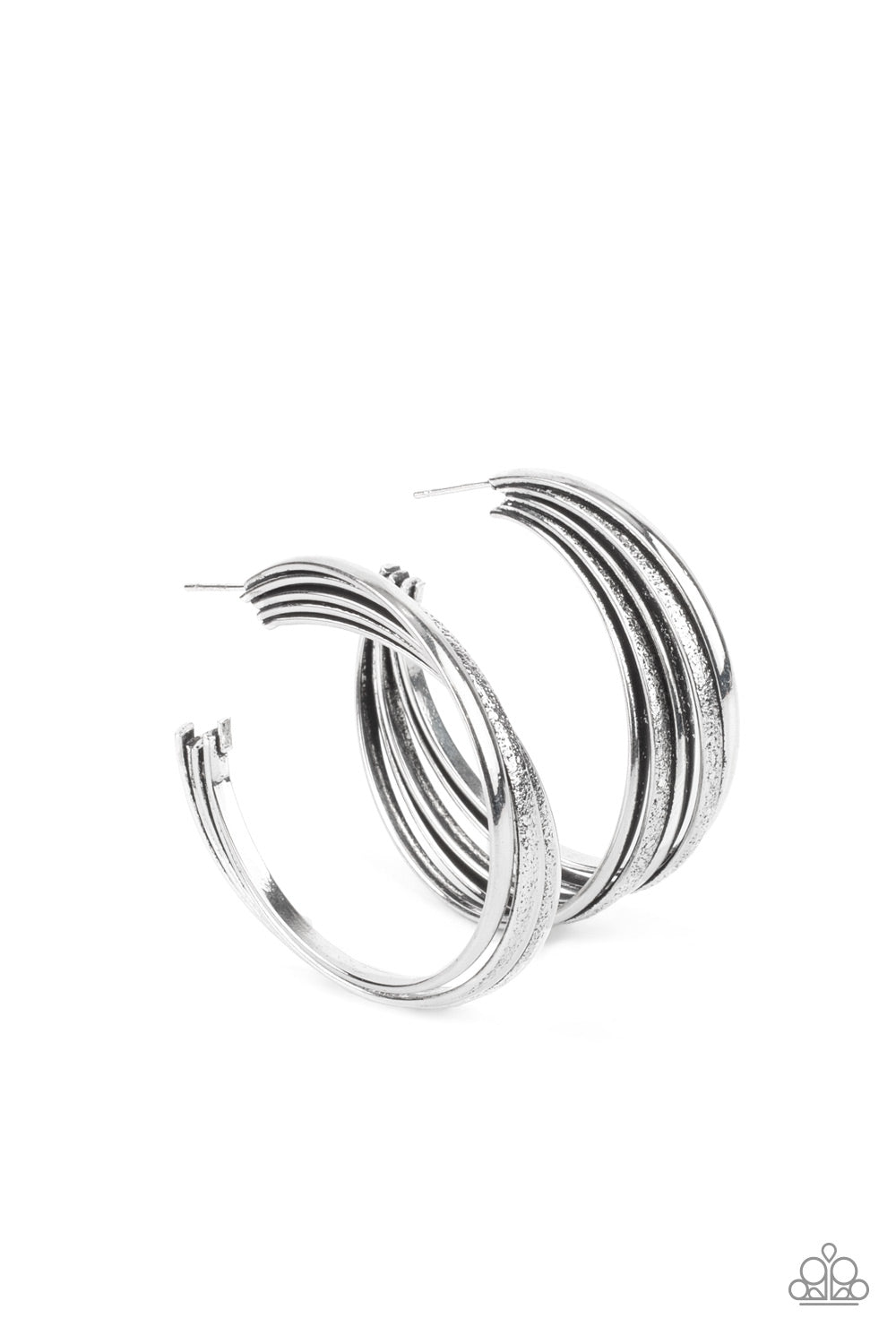 In Sync - Silver-Jewelry-Just Because Jewels, Paparazzi Accessories-Just Because Jewels