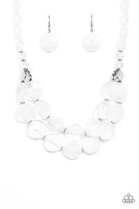 Beach Day Demure - White-Jewelry-Just Because Jewels, Paparazzi Accessories-Just Because Jewels