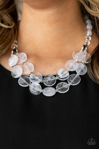 Beach Day Demure - White-Jewelry-Just Because Jewels, Paparazzi Accessories-Just Because Jewels