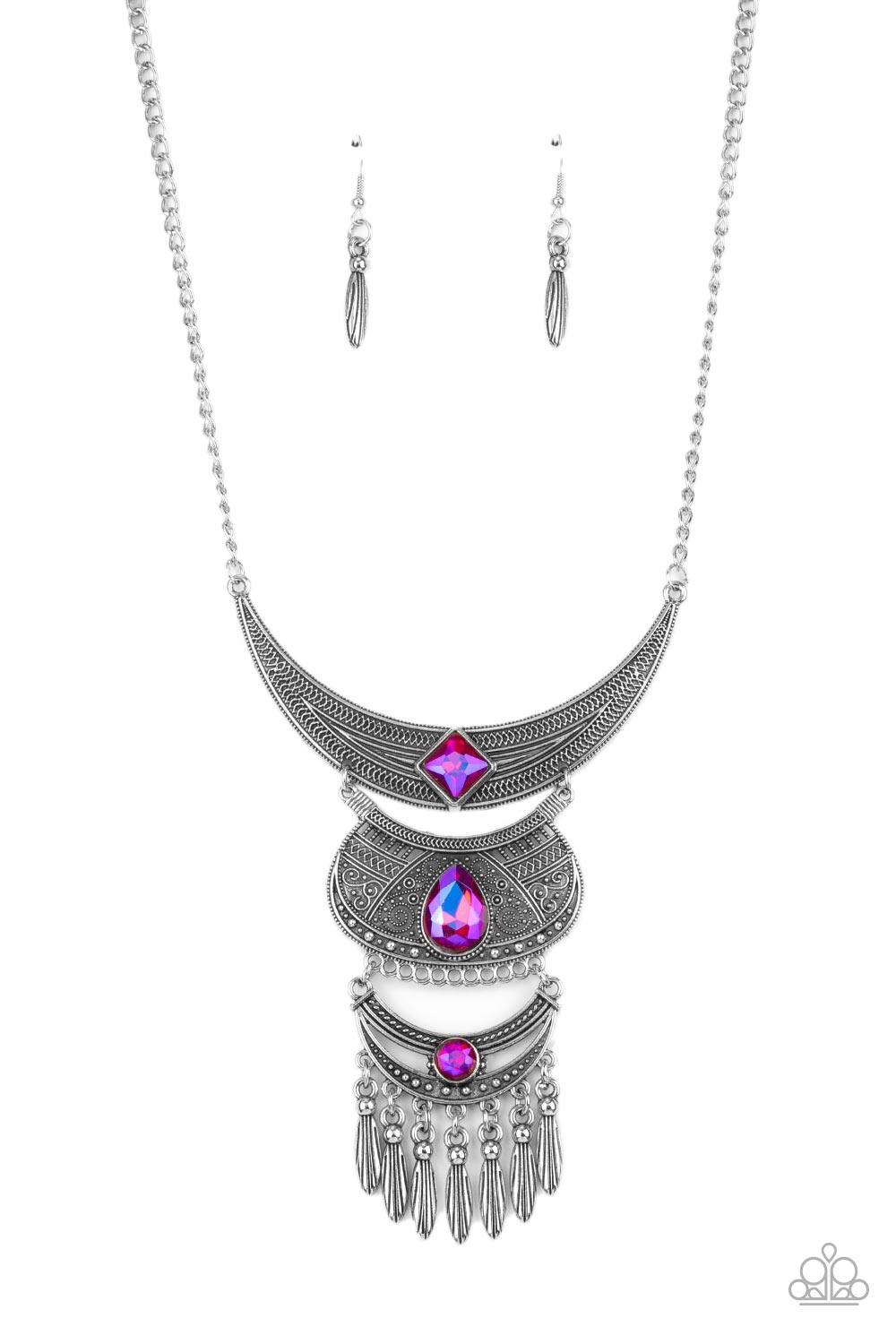 Lunar Enchantment - Pink-Jewelry-Just Because Jewels, Paparazzi Accessories-Just Because Jewels