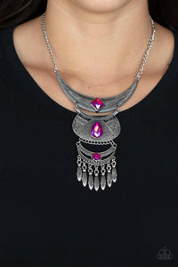 Lunar Enchantment - Pink-Jewelry-Just Because Jewels, Paparazzi Accessories-Just Because Jewels