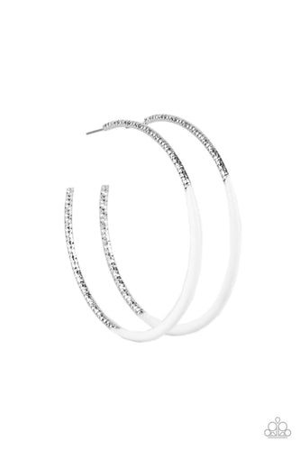 DIP, DIP, Hooray! - White-Jewelry-Just Because Jewels, Paparazzi Accessories-Just Because Jewels