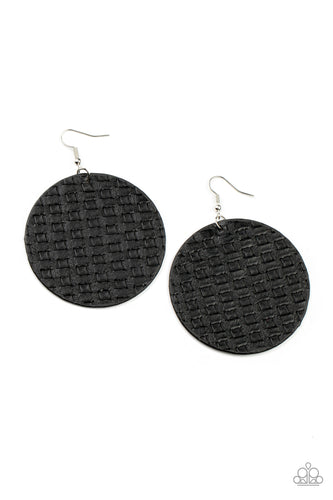 WEAVE Me Out Of It - Black-Jewelry-Paparazzi Accessories-Just Because Jewels