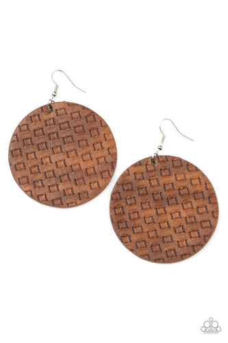 WEAVE Me Out Of It - Brown-Jewelry-Just Because Jewels, Paparazzi Accessories-Just Because Jewels