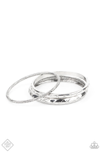 Confidently Curvaceous - White-Jewelry-Just Because Jewels, Paparazzi Accessories-Just Because Jewels
