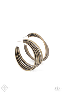In Sync - Brass-Jewelry-Just Because Jewels, Paparazzi Accessories-Just Because Jewels
