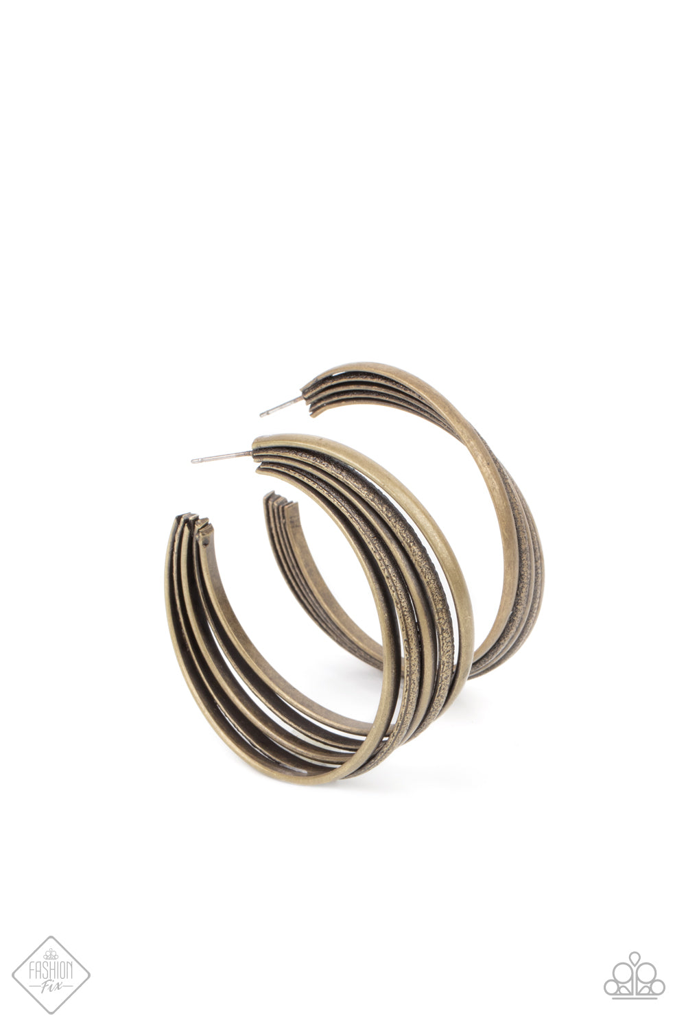 In Sync - Brass-Jewelry-Just Because Jewels, Paparazzi Accessories-Just Because Jewels