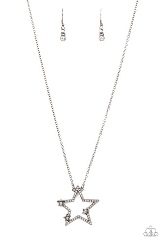 I Pledge Allegiance to the Sparkle - Black-Jewelry-Paparazzi Accessories, Just Because Jewels-Just Because Jewels