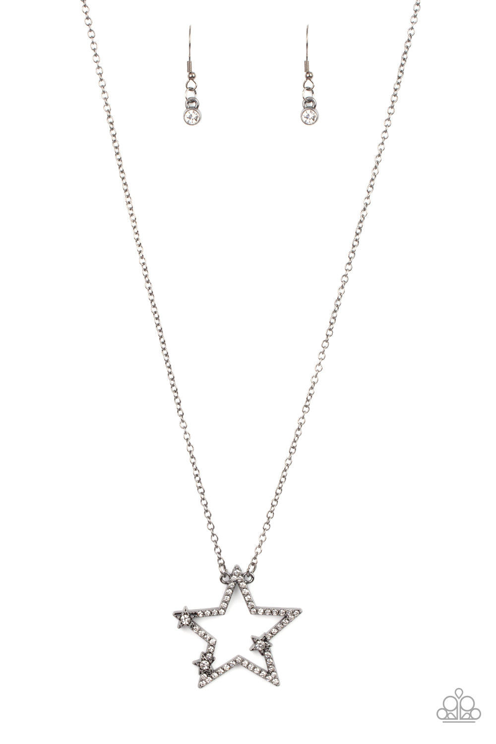 I Pledge Allegiance to the Sparkle - Black-Jewelry-Paparazzi Accessories, Just Because Jewels-Just Because Jewels