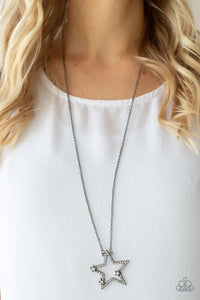 I Pledge Allegiance to the Sparkle - Black-Jewelry-Paparazzi Accessories, Just Because Jewels-Just Because Jewels