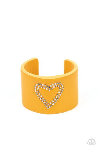 Rodeo Romance - Yellow-Jewelry-Just Because Jewels, Paparazzi Accessories-Just Because Jewels