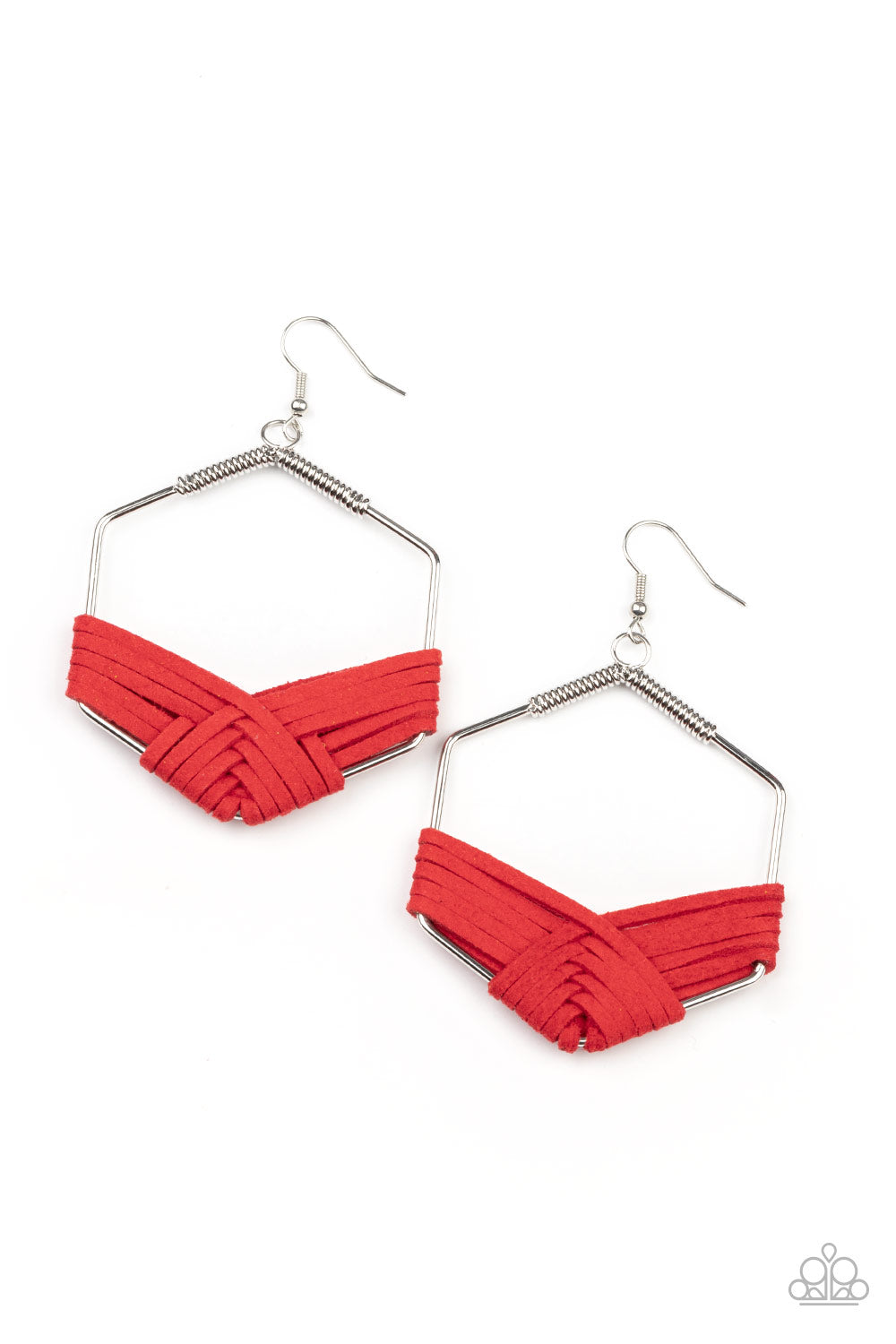 Suede Solstice - Red-Jewelry-Paparazzi Accessories, Just Because Jewels-Just Because Jewels