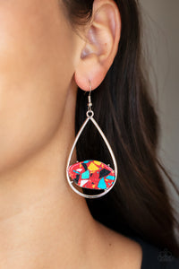 Tropical Terrazzo - Red-Jewelry-Paparazzi Accessories, Just Because Jewels-Just Because Jewels