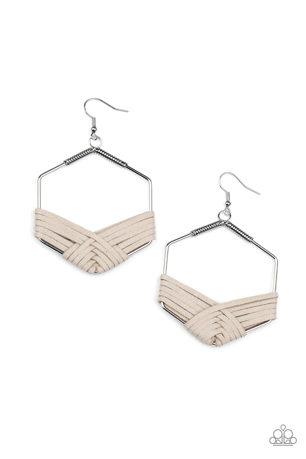 Suede Solstice - Silver-Jewelry-Paparazzi Accessories-Just Because Jewels