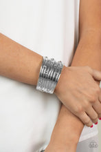 Load image into Gallery viewer, Mechanical Motif - Silver-Jewelry-Paparazzi Accessories, Just Because Jewels-Just Because Jewels