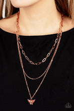 Load image into Gallery viewer, Bountiful Butterflies - Copper-Jewelry-Just Because Jewels, Paparazzi Accessories-Just Because Jewels