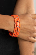 Load image into Gallery viewer, Radiantly Retro - Orange-Jewelry-Just Because Jewels, Paparazzi Accessories-Just Because Jewels