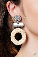 Load image into Gallery viewer, Woven Whimsicality - White-Jewelry-Paparazzi Accessories-Just Because Jewels