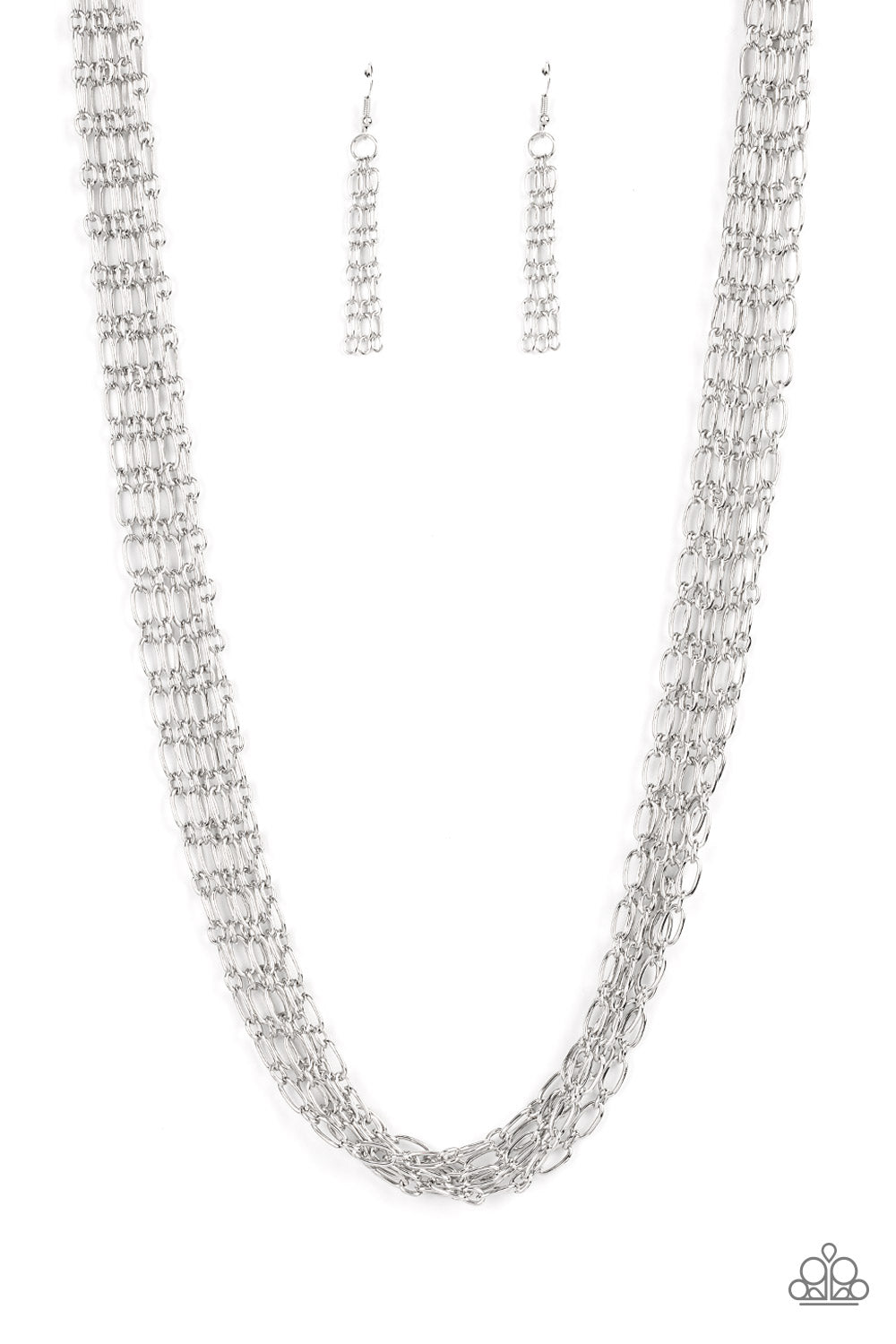 Dynamite Dynamo - Silver-Jewelry-Just Because Jewels, Paparazzi Accessories-Just Because Jewels