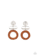 Load image into Gallery viewer, Woven Whimsicality - Brown-Jewelry-Paparazzi Accessories, Just Because Jewels-Just Because Jewels