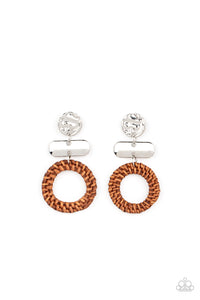 Woven Whimsicality - Brown-Jewelry-Paparazzi Accessories, Just Because Jewels-Just Because Jewels