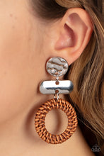 Load image into Gallery viewer, Woven Whimsicality - Brown-Jewelry-Paparazzi Accessories, Just Because Jewels-Just Because Jewels