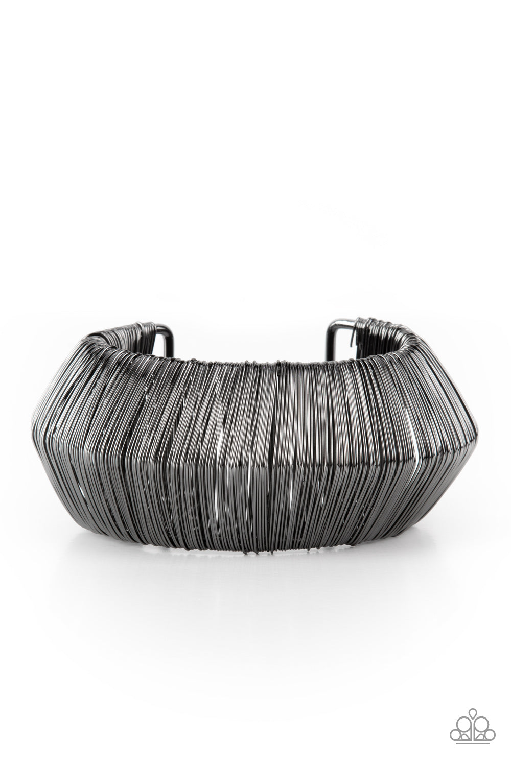 Wild About Wire - Black-Jewelry-Paparazzi Accessories, Just Because Jewels-Just Because Jewels