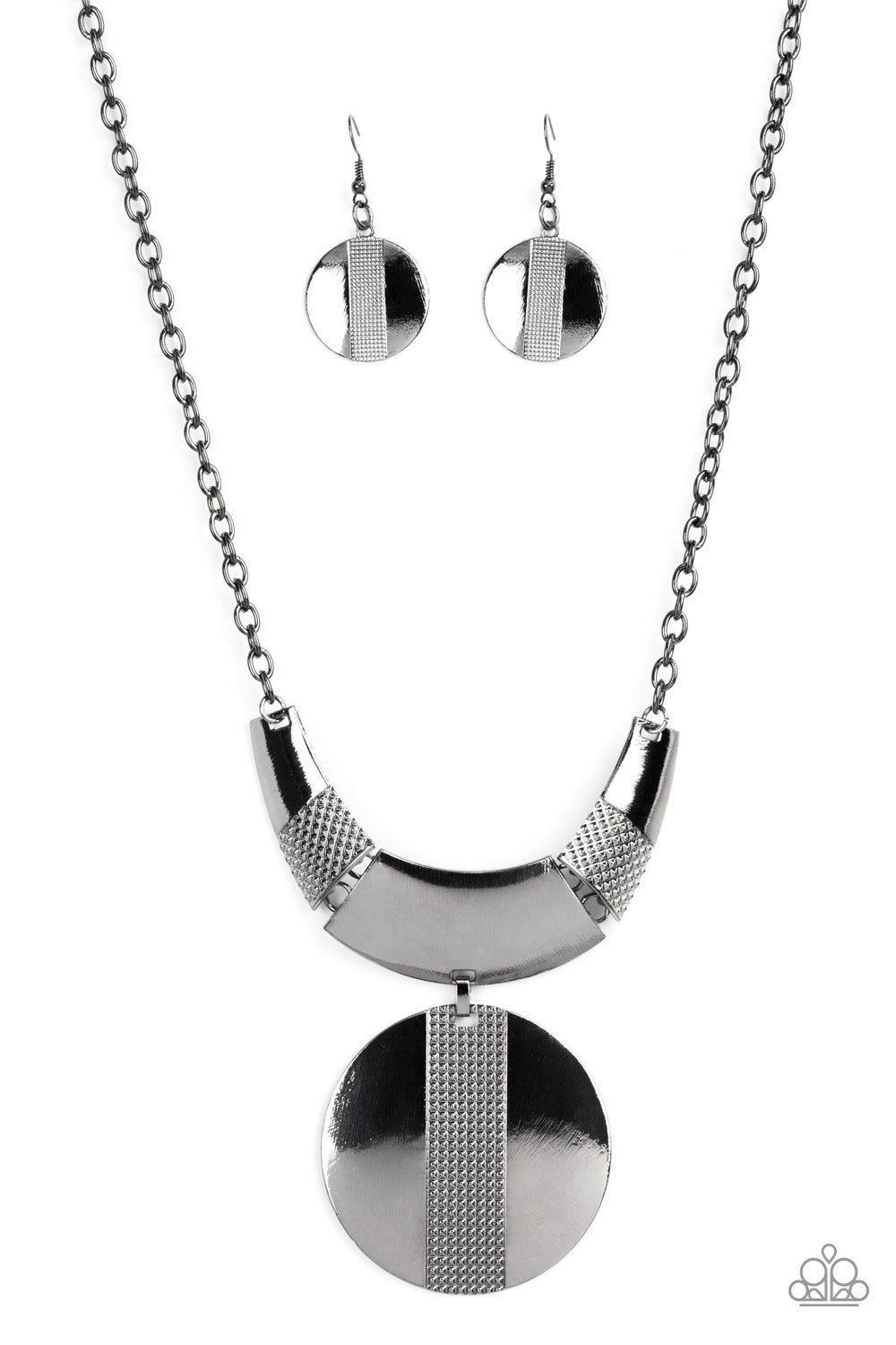 Metallic Enchantress - Black-Jewelry-Paparazzi Accessories, Just Because Jewels-Just Because Jewels