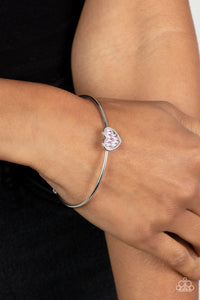 Heart of Ice - Pink-Jewelry-Just Because Jewels, Paparazzi Accessories-Just Because Jewels