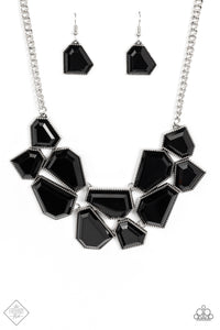 Double-DEFACED - Black-Jewelry-Just Because Jewels, Paparazzi Accessories-Just Because Jewels