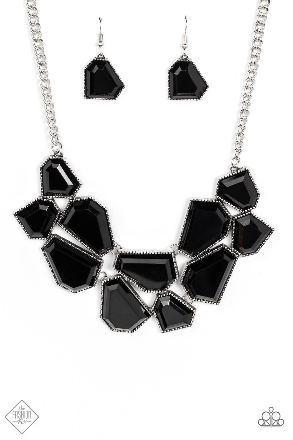 Double-DEFACED - Black-Jewelry-Just Because Jewels, Paparazzi Accessories-Just Because Jewels