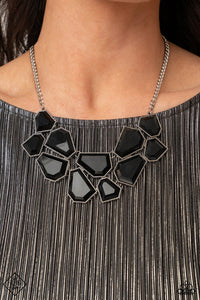 Double-DEFACED - Black-Jewelry-Just Because Jewels, Paparazzi Accessories-Just Because Jewels