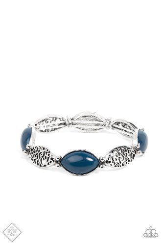 Garden Rendezvous - Blue-Jewelry-Just Because Jewels, Paparazzi Accessories-Just Because Jewels