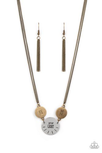 Shine Your Light - Brass-Jewelry-Just Because Jewels, Paparazzi Accessories-Just Because Jewels