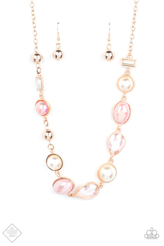 Nautical Nirvana - Rose Gold-Jewelry-Just Because Jewels, Paparazzi Accessories-Just Because Jewels