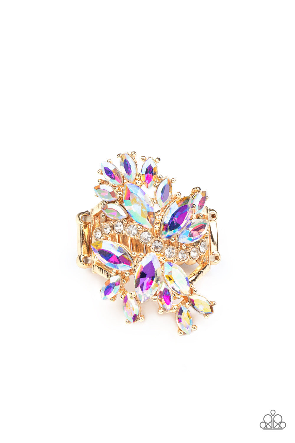 Flauntable Flare - Gold-Jewelry-Just Because Jewels, Paparazzi Accessories-Just Because Jewels