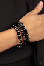 Load image into Gallery viewer, Poshly Packing - Black-Jewelry-Paparazzi Accessories, Just Because Jewels-Just Because Jewels