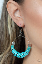 Load image into Gallery viewer, Capriciously Crimped - Blue-Jewelry-Just Because Jewels, Paparazzi Accessories-Just Because Jewels